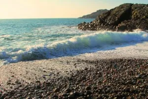 scary waves at St Columba's bay